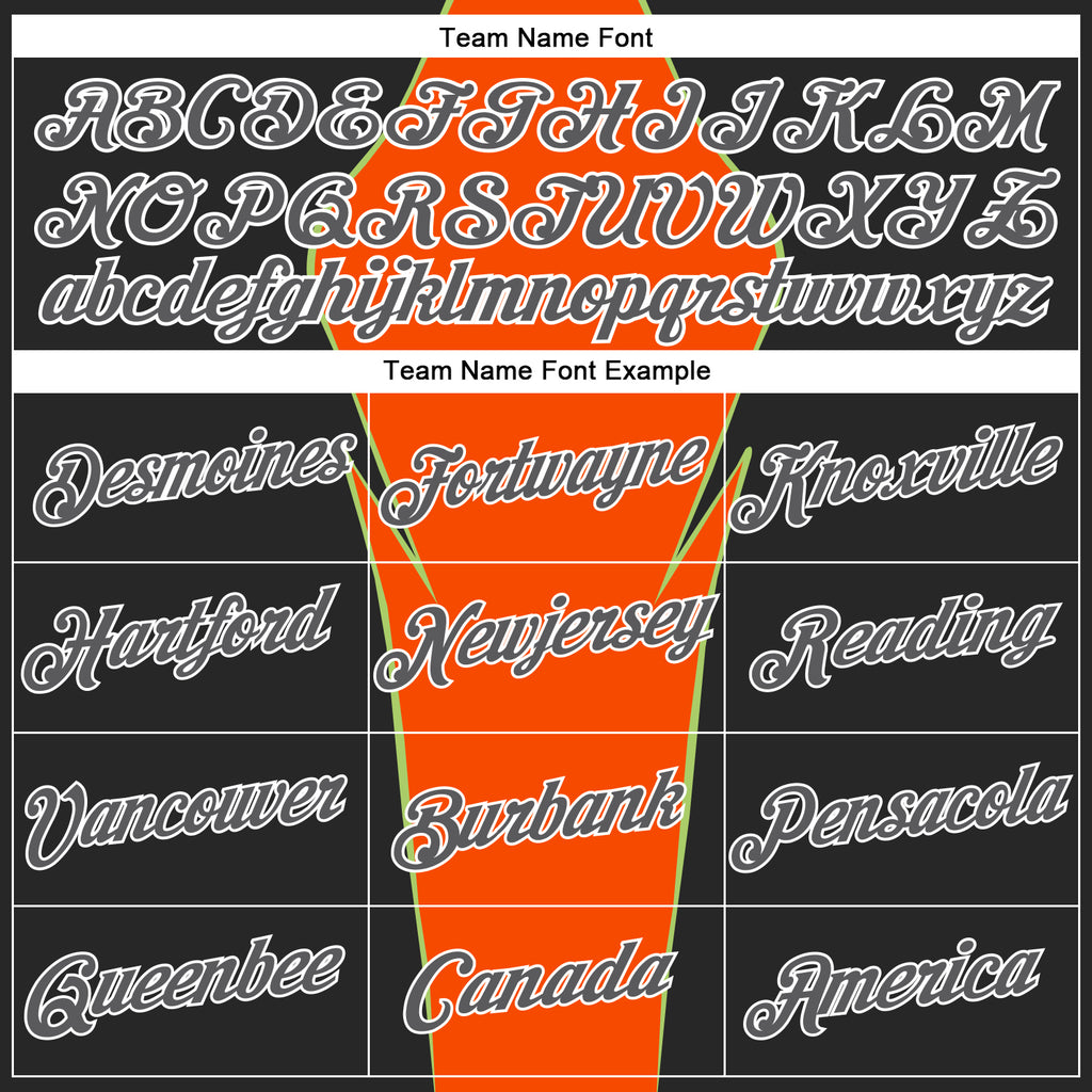 Custom Stitched Orange Steel Gray Black Green-White 3D Pattern Design Sportswear Pullover Sweatshirt Hoodie