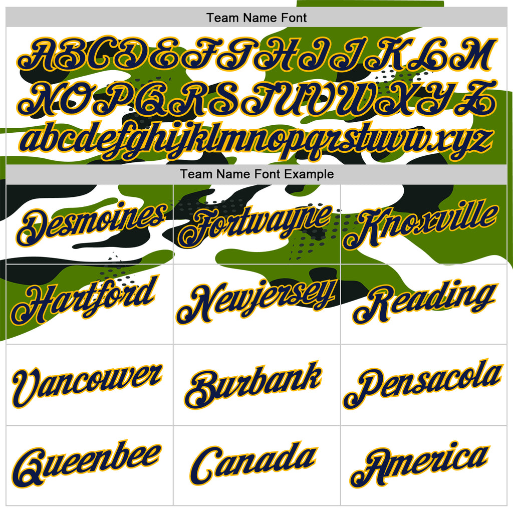 Custom Stitched White Navy Black-Gold 3D Pattern Design Camo Military Sportswear Pullover Sweatshirt Hoodie