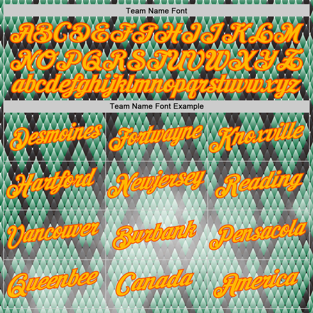 Custom Stitched Black Gold Green-Orange 3D Pattern Design Snake Print Sportswear Pullover Sweatshirt Hoodie