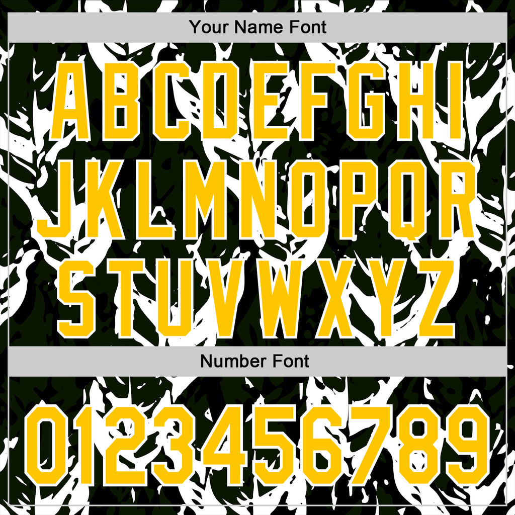 Custom Stitched Black Yellow Green-White 3D Pattern Design Sportswear Pullover Sweatshirt Hoodie