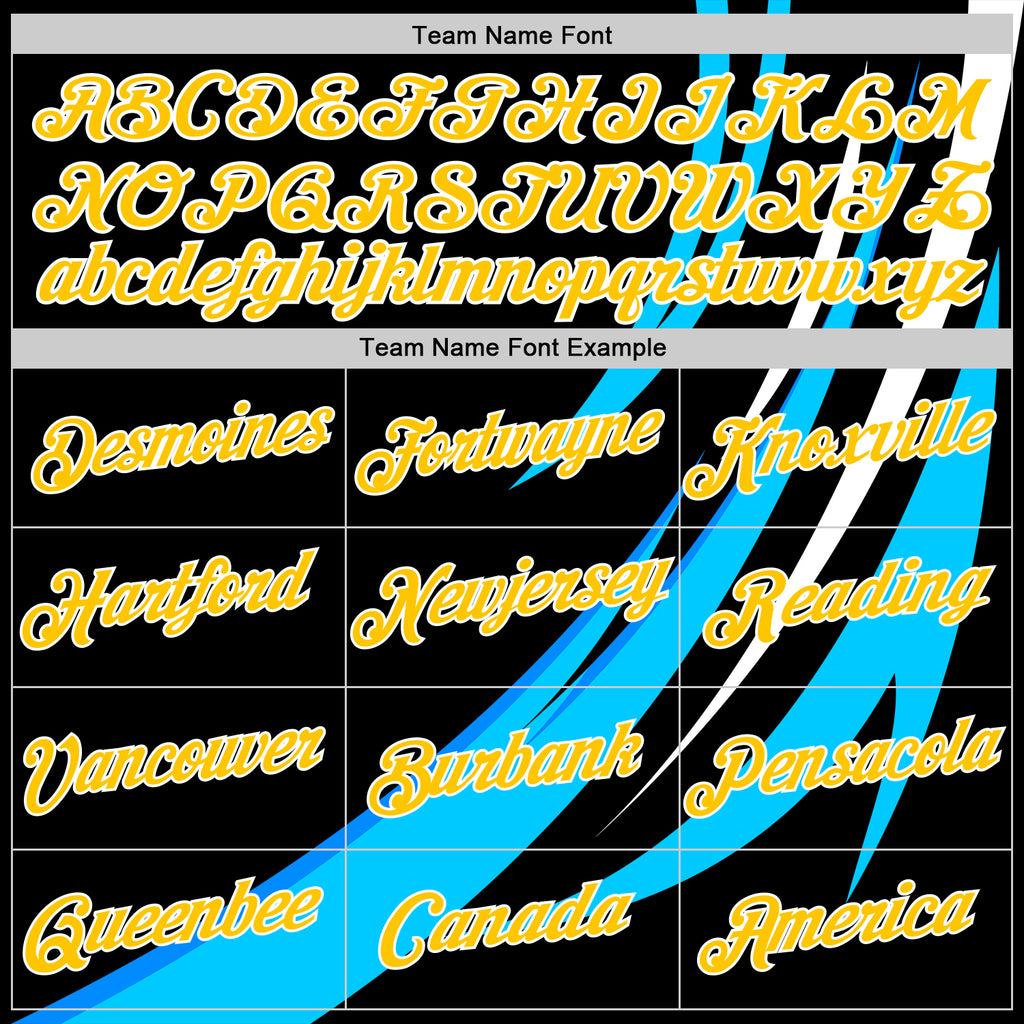 Custom Stitched Black Yellow Blue-White 3D Pattern Design Sportswear Pullover Sweatshirt Hoodie