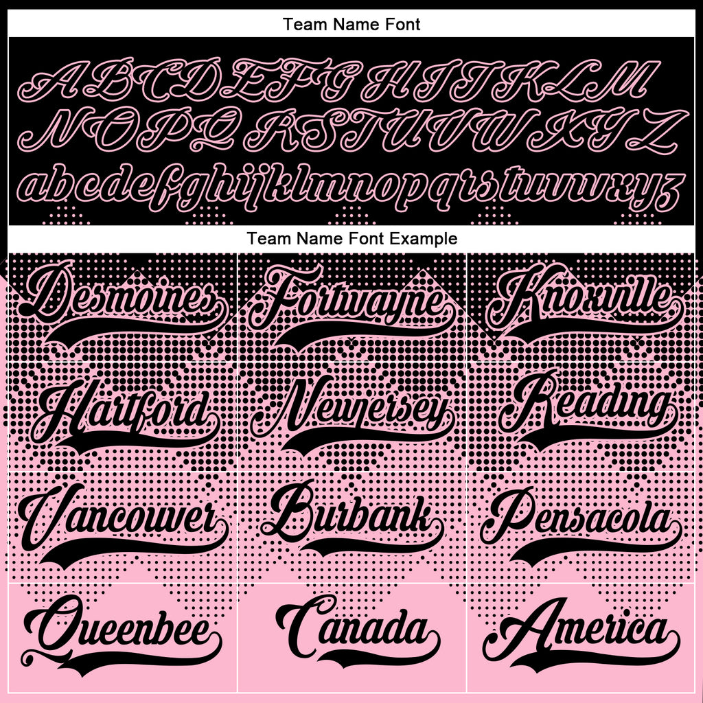 Custom Black Light Pink-White 3D Pattern Gradient Square Shapes Hockey Lace Neck Jersey