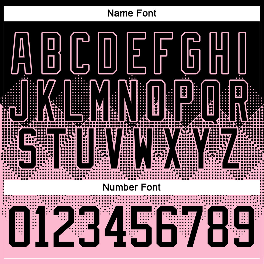 Custom Black Light Pink-White 3D Pattern Gradient Square Shapes Hockey Lace Neck Jersey