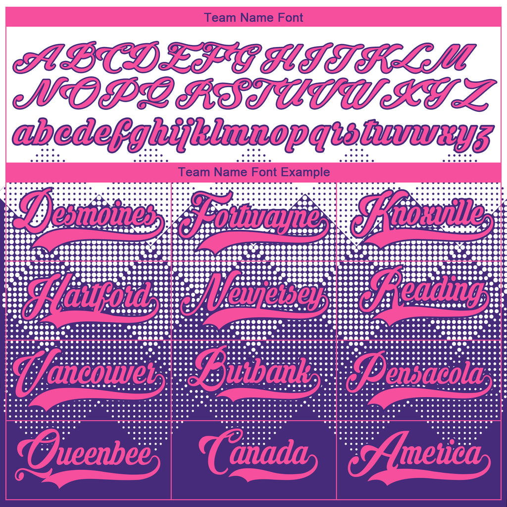 Custom White Pink-Purple 3D Pattern Gradient Square Shapes Hockey Lace Neck Jersey