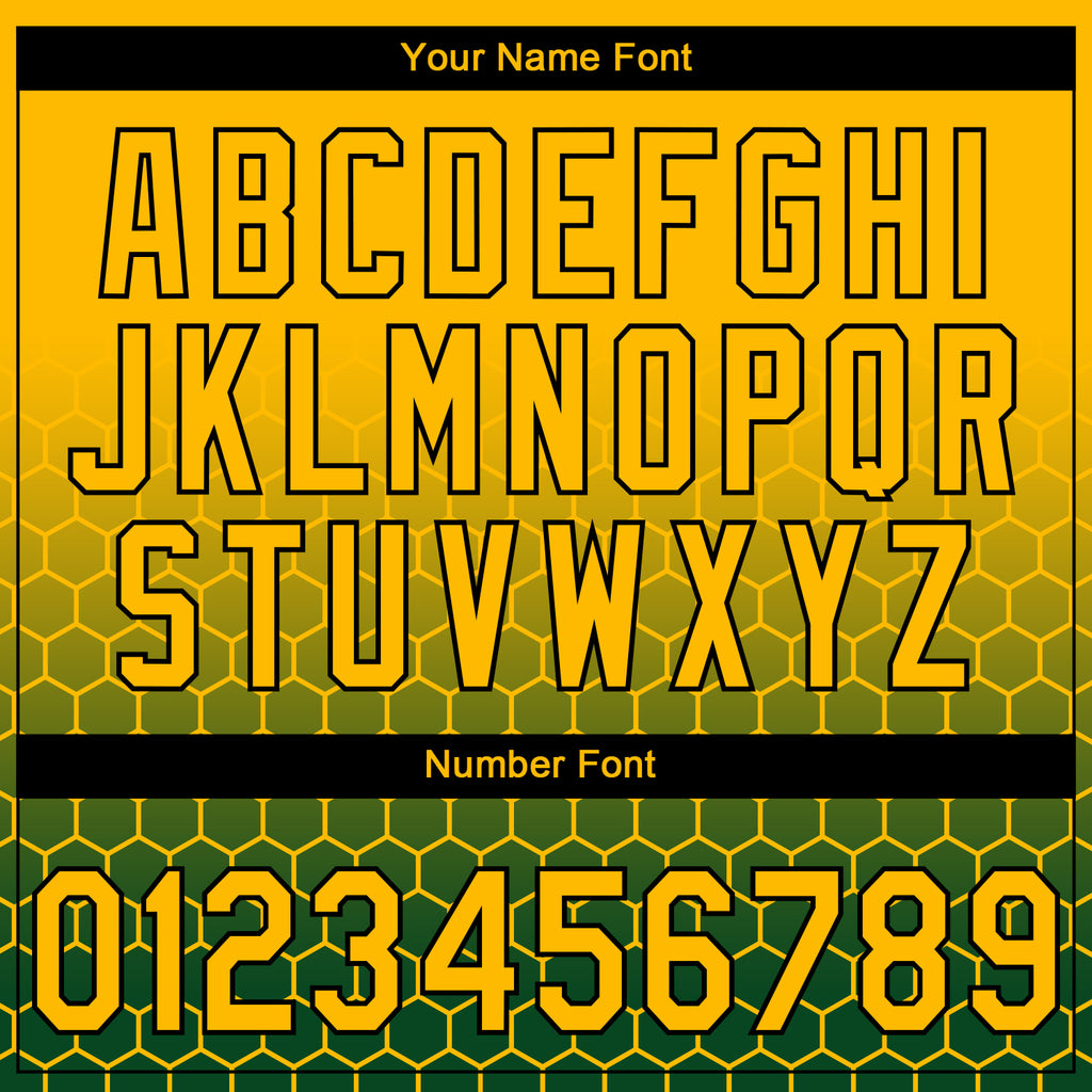 Custom Stitched Green Gold-Black 3D Pattern Design Geometrico Graph Sports Pullover Sweatshirt Hoodie