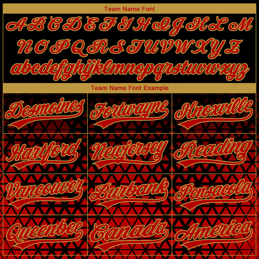 Custom Stitched Black Red-Old Gold 3D Pattern Design Geometrico Graph Sports Pullover Sweatshirt Hoodie