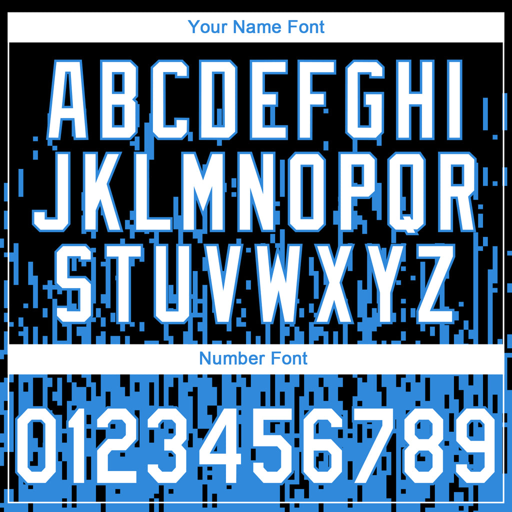 Custom Stitched Black White-Powder Blue 3D Pattern Design Abstract Shape Sports Pullover Sweatshirt Hoodie