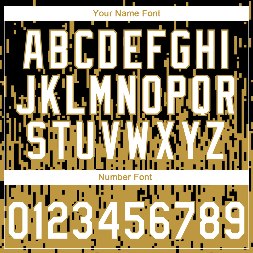 Custom Stitched Black White-Old Gold 3D Pattern Design Abstract Shape Sports Pullover Sweatshirt Hoodie