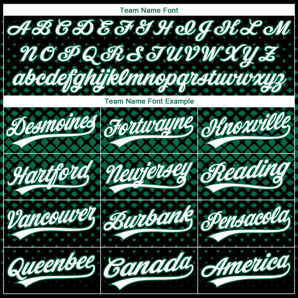 Custom Stitched Black White-Kelly Green 3D Pattern Design Geometrico Graph Sports Pullover Sweatshirt Hoodie