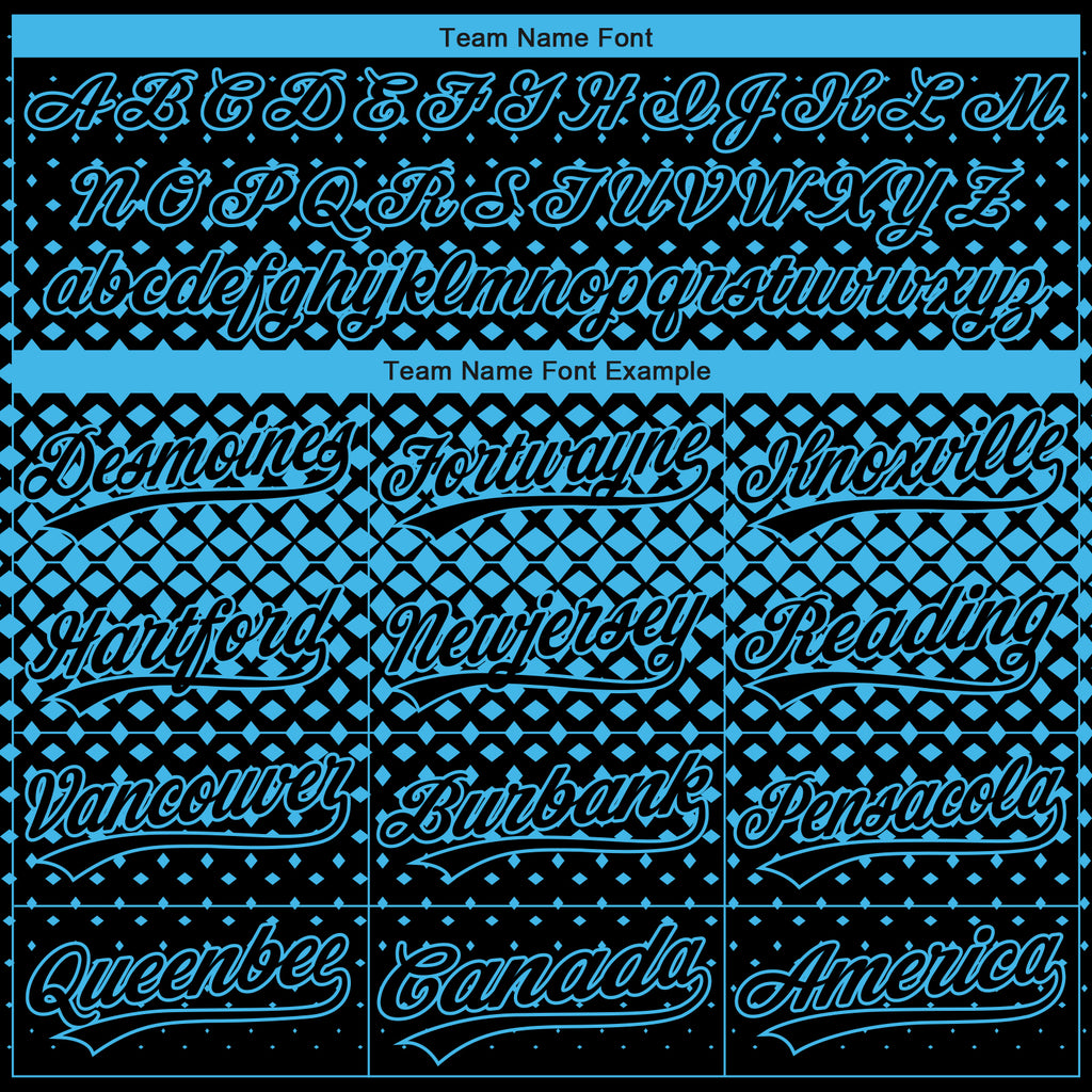 Custom Stitched Black Black-Sky Blue 3D Pattern Design Geometrico Graph Sports Pullover Sweatshirt Hoodie