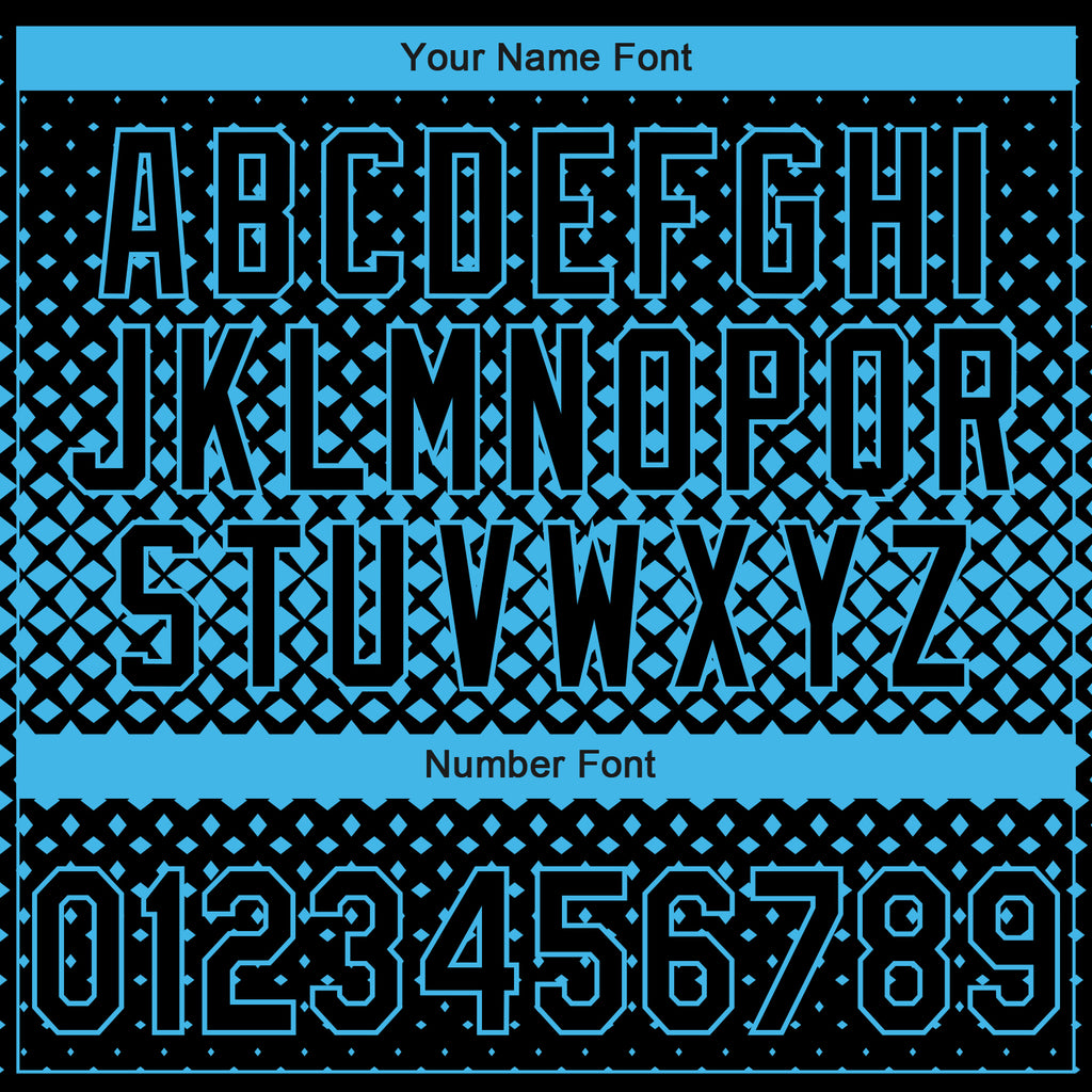 Custom Stitched Black Black-Sky Blue 3D Pattern Design Geometrico Graph Sports Pullover Sweatshirt Hoodie