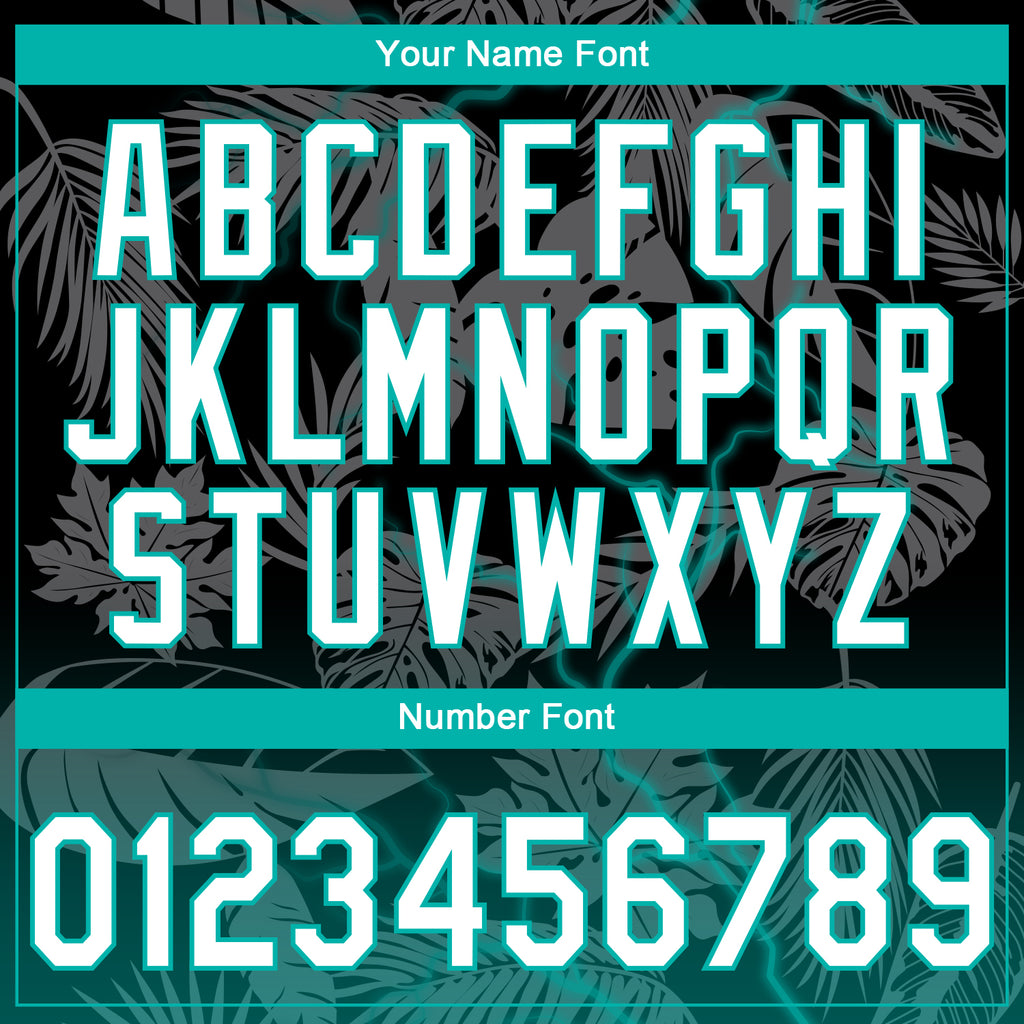 Custom Stitched Black White-Teal 3D Pattern Design Leopardo Sports Pullover Sweatshirt Hoodie