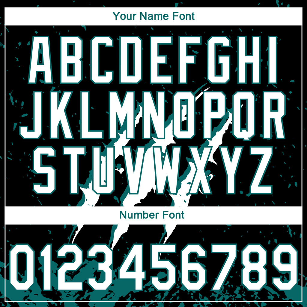 Custom Stitched Black White-Teal 3D Pattern Design Leopardo Scratch Sports Pullover Sweatshirt Hoodie