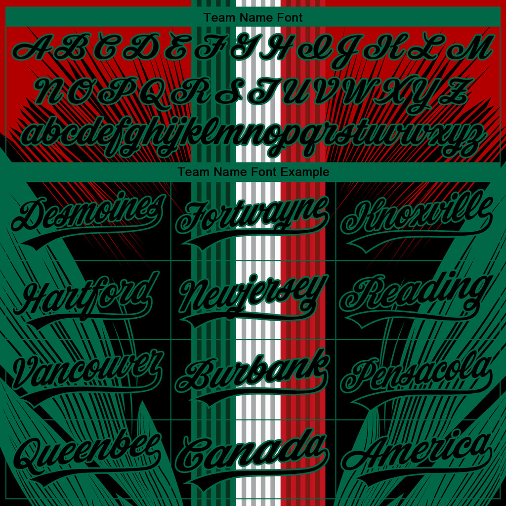 Custom Stitched Red Black-Kelly Green 3D Pattern Design Wolf Sports Pullover Sweatshirt Hoodie