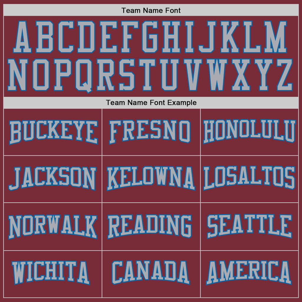 Custom Burgundy Gray-Blue 3D Pattern Design Game Day Colorado Inspired Sports Pullover Sweatshirt Hoodie