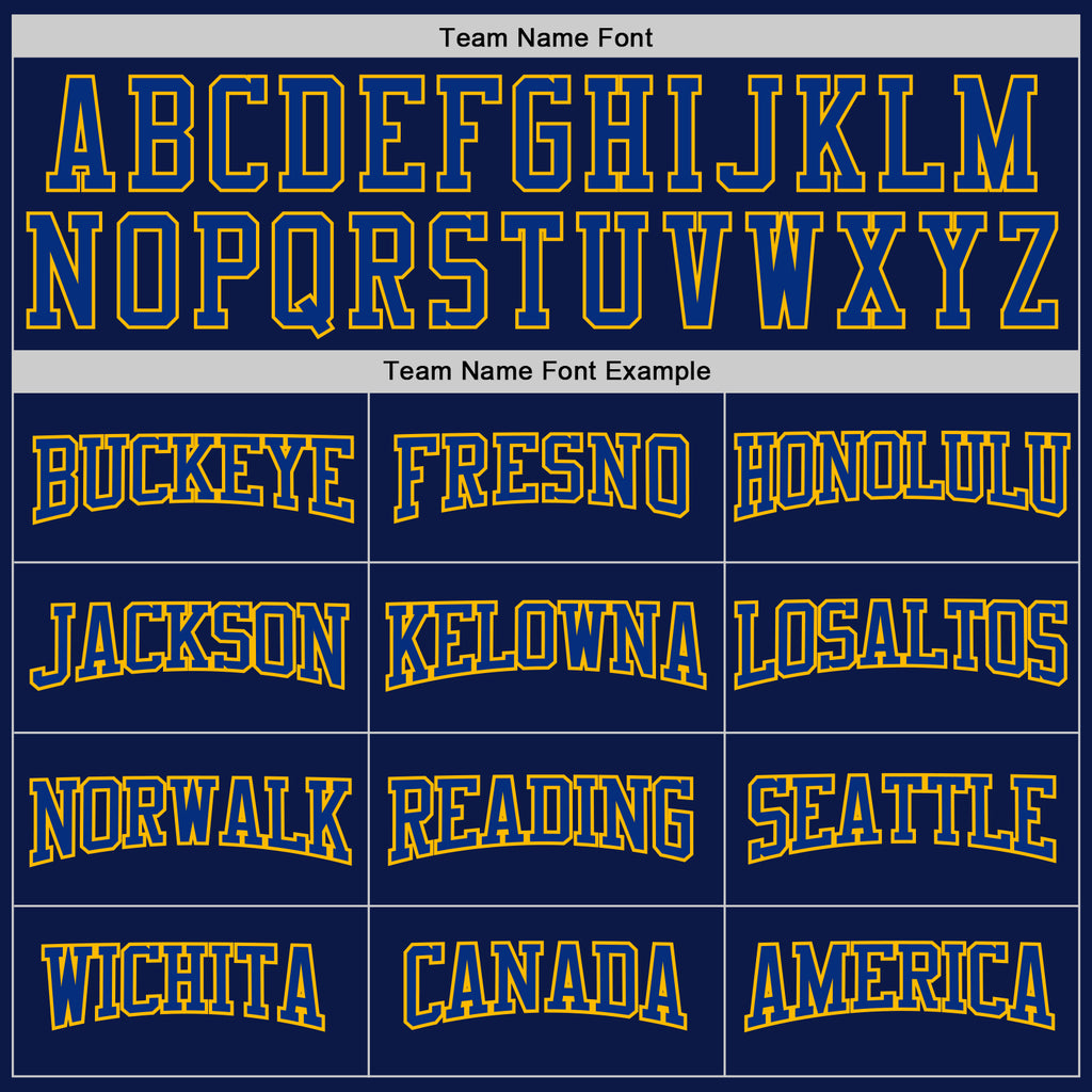 Custom Navy Royal-Gold 3D Pattern Design Game Day St.Louis Inspired Sports Pullover Sweatshirt Hoodie