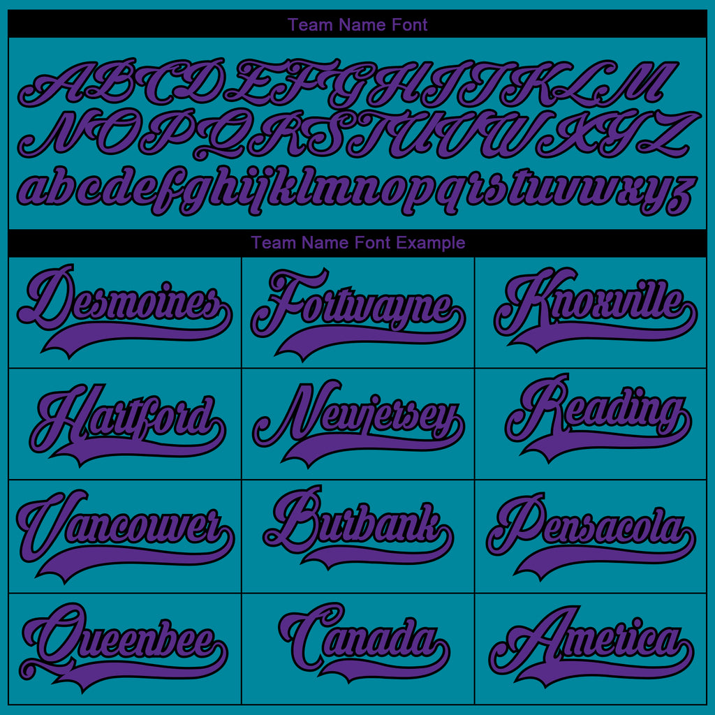 Custom Teal Purple Neon Green-Black 3D Pattern Fragment Art Hockey Lace Neck Jersey