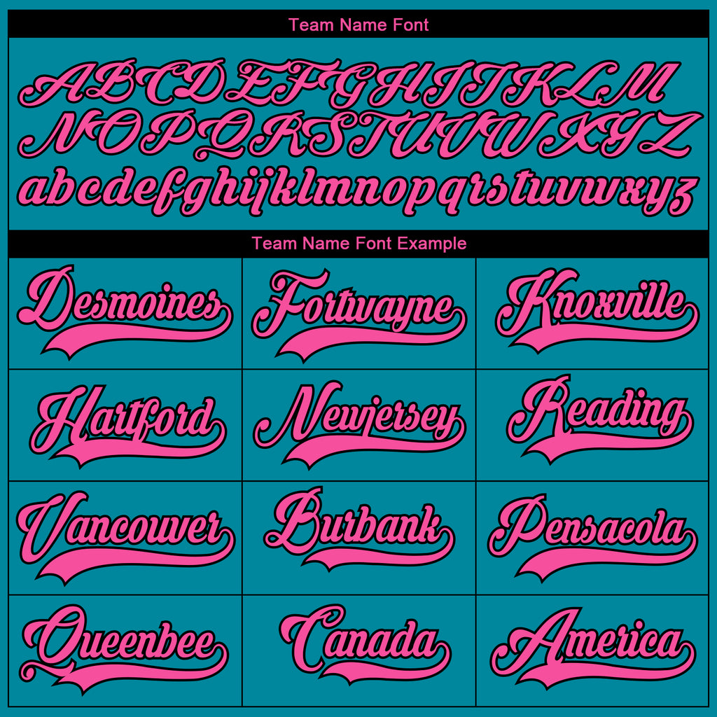 Custom Teal Pink Neon Green-Black 3D Pattern Fragment Art Hockey Lace Neck Jersey