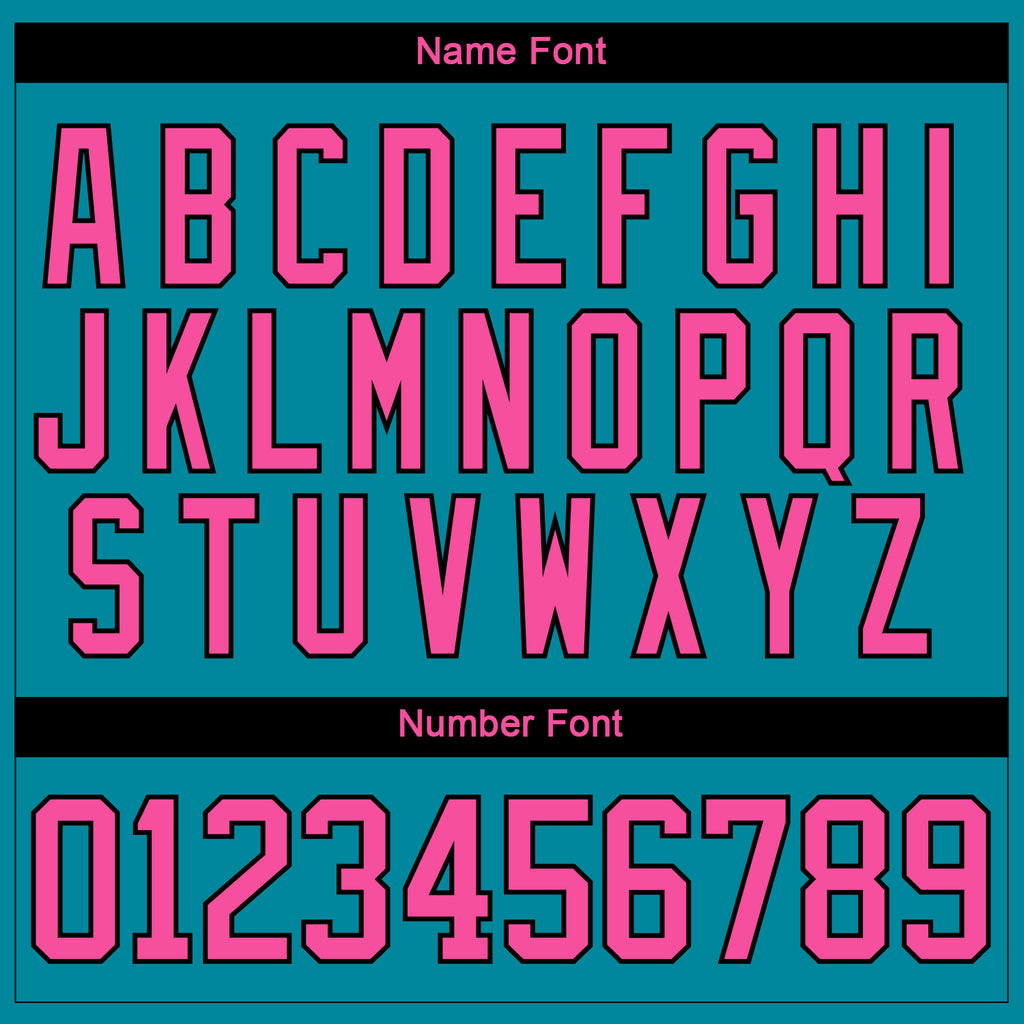 Custom Teal Pink Neon Green-Black 3D Pattern Fragment Art Hockey Lace Neck Jersey