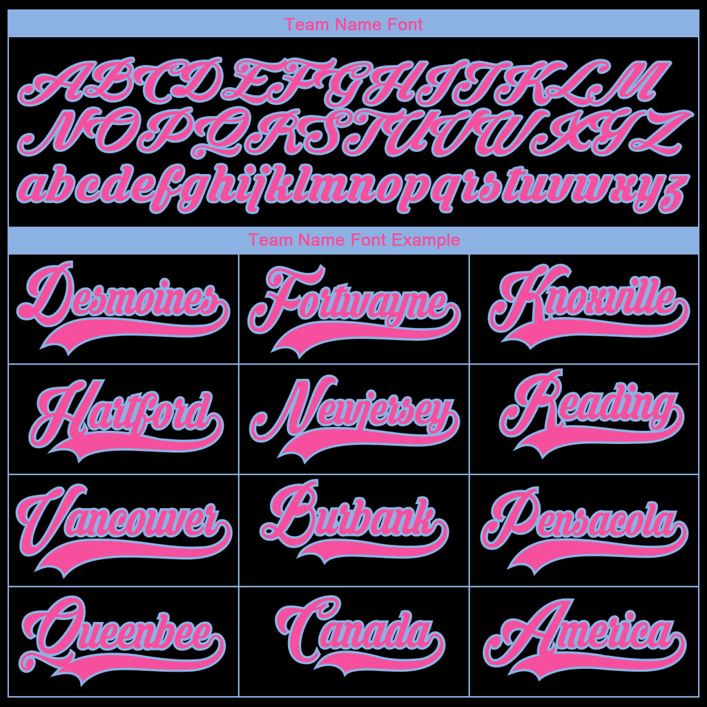 Custom Black Pink-Light Blue 3D Pattern Fragment Art Hockey Lace Neck Jersey