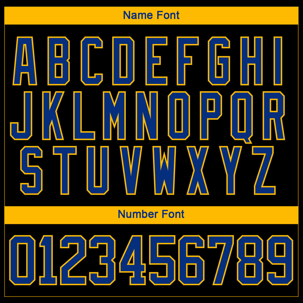 Custom Black Royal-Gold 3D Pattern Fragment Art Hockey Lace Neck Jersey