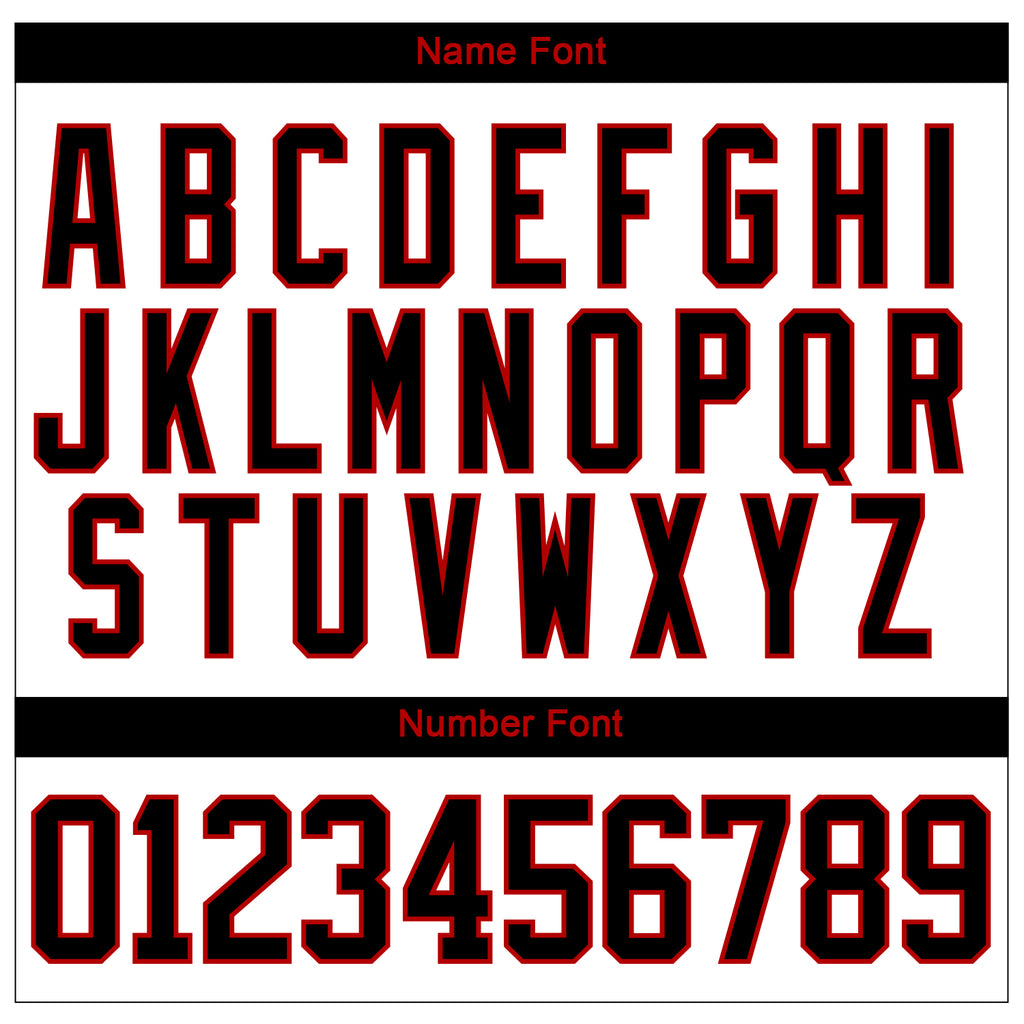 Custom White Black-Red 3D Pattern Curve Lines Hockey Lace Neck Jersey