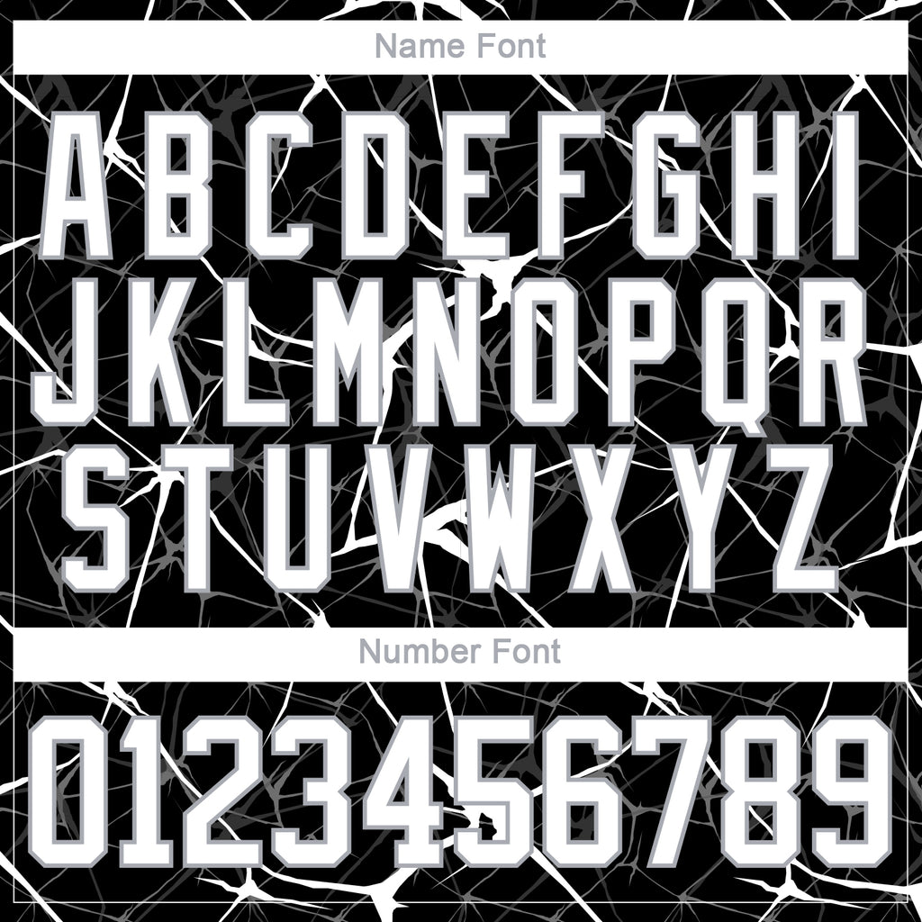 Custom Black White-Gray 3D Pattern Abstract Network Hockey Lace Neck Jersey