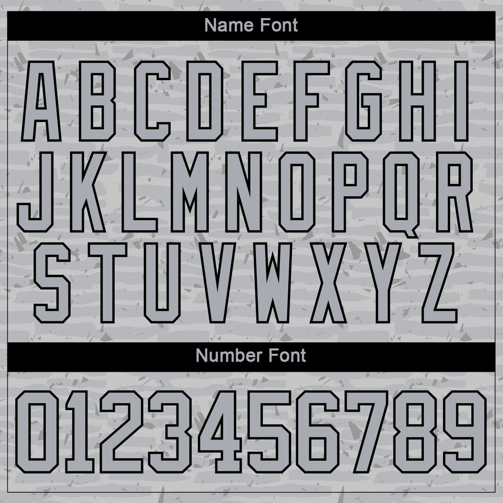 Custom Gray Black-White 3D Pattern Fragment Art Hockey Lace Neck Jersey