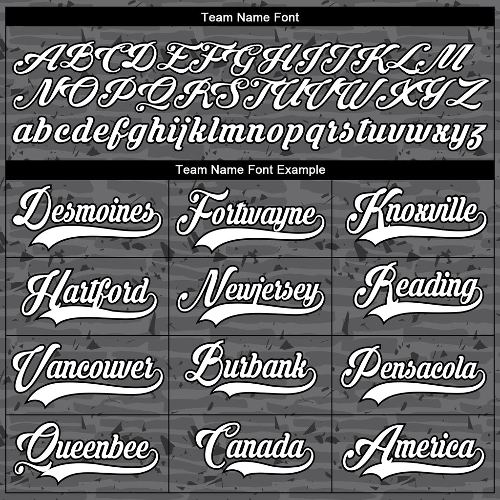 Custom Steel Gray White-Black 3D Pattern Fragment Art Hockey Lace Neck Jersey