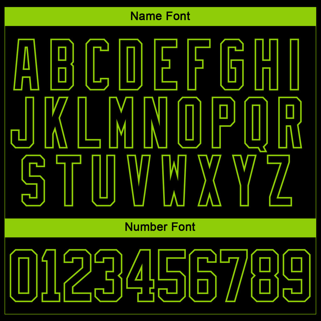 Custom Black Neon Green-White 3D Pattern Abstract Shape Hockey Lace Neck Jersey