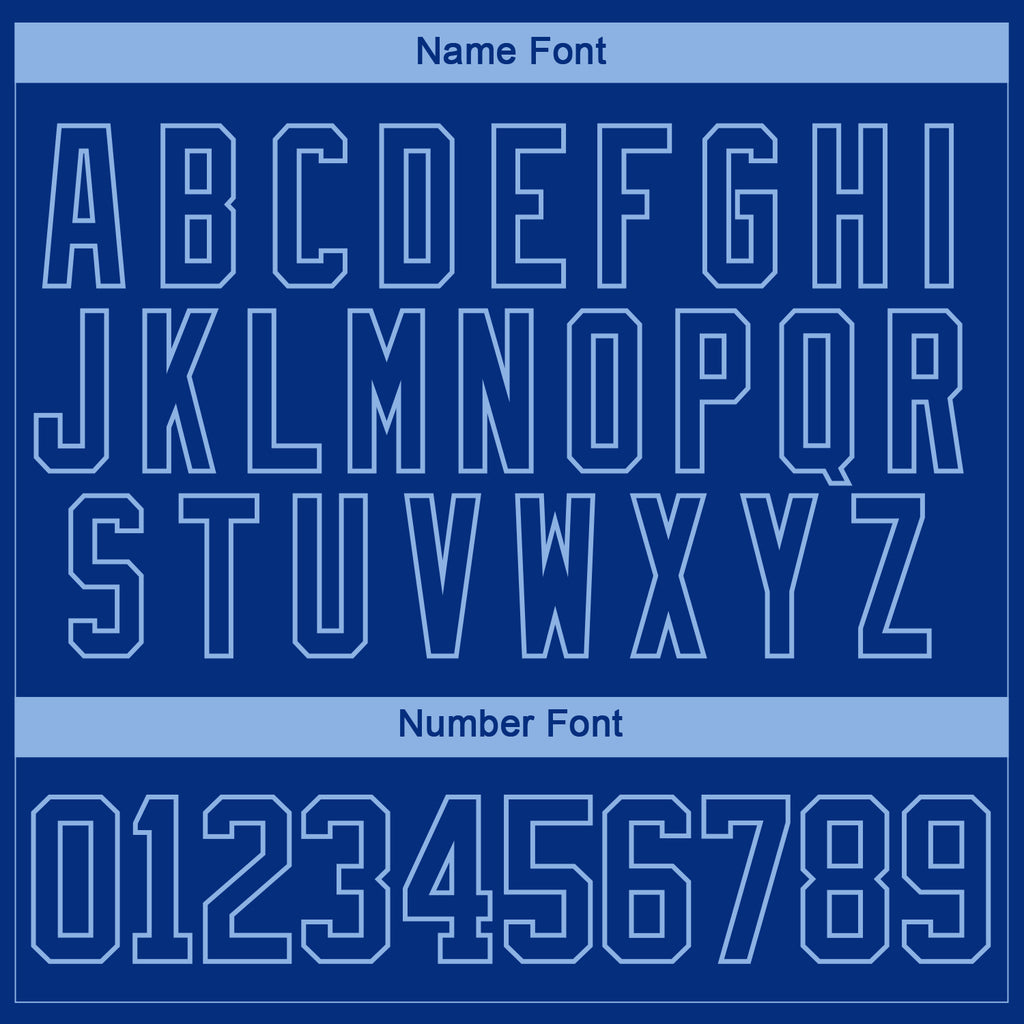 Custom Royal Light Blue-White 3D Pattern Abstract Shape Hockey Lace Neck Jersey