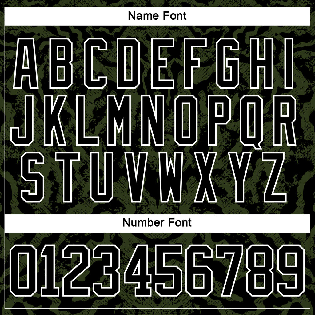 Custom Black Olive-White 3D Pattern Abstract Grunge Hockey Lace Neck Jersey