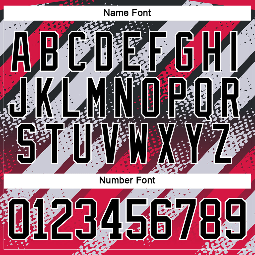 Custom Black Red-White 3D Pattern Cyber Mecha E-sport Hockey Jersey