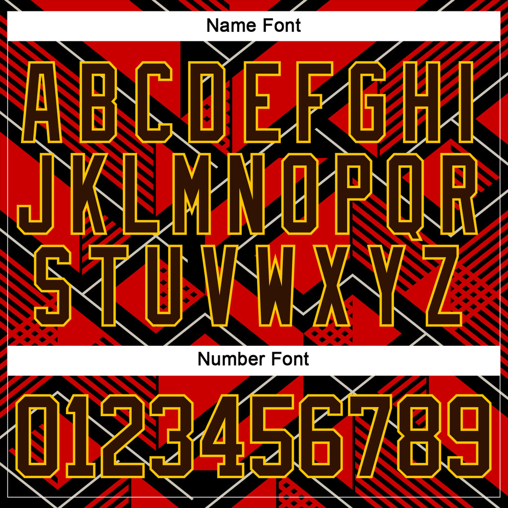 Custom Orange Brown Black Navy Yellow-White 3D Pattern Cyber Mecha E-sport Hockey Jersey