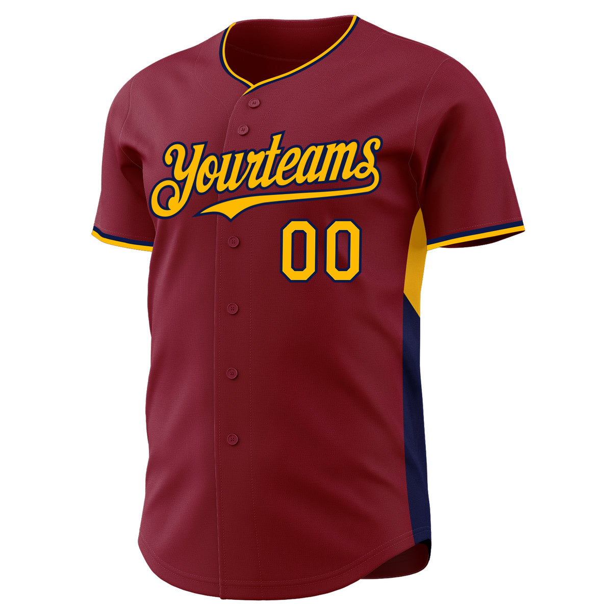 Custom Classic Color Block Side Panel Stripe Authentic Baseball Jersey ...