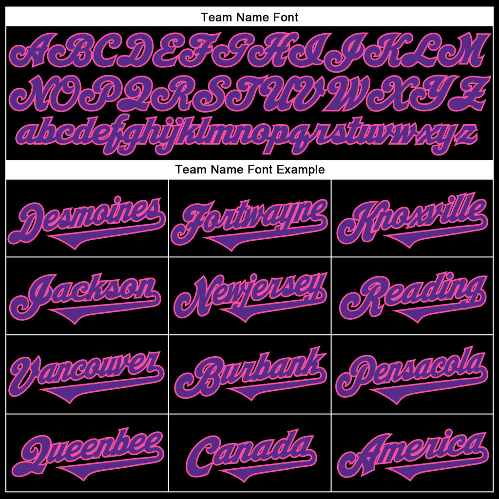 Custom Purple Pink 3D Pattern Design Rave Skull Authentic Baseball Jersey