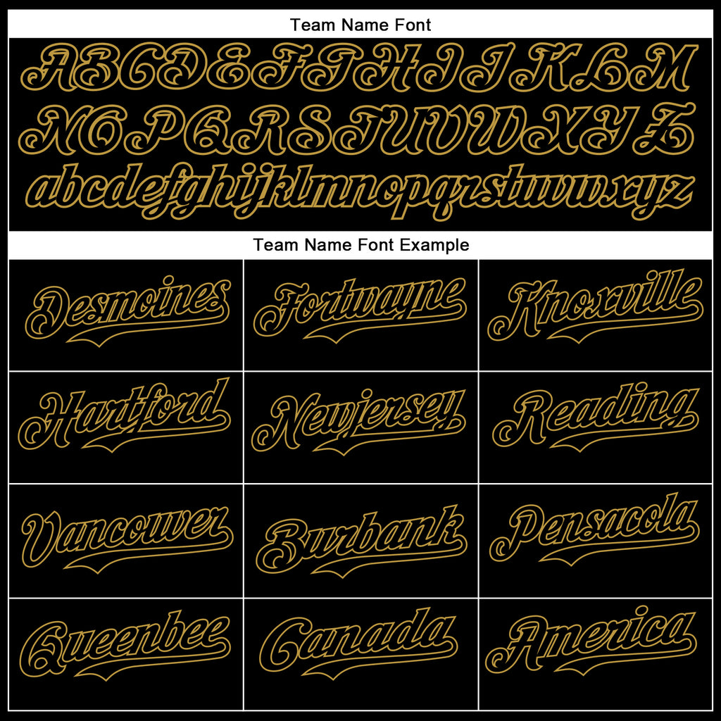 Custom Black Old Gold 3D Pattern Design Diagonal Stripes Authentic Baseball Jersey