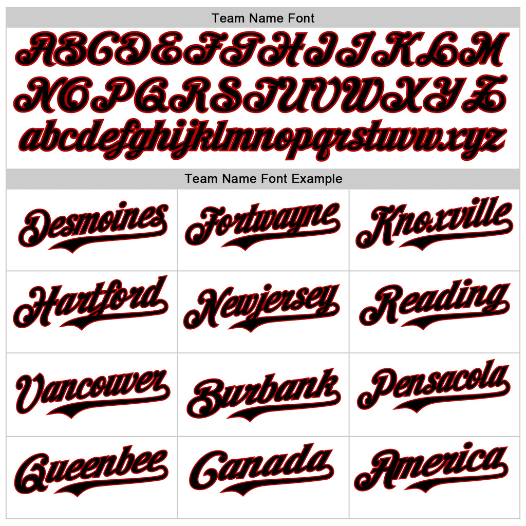 Custom White Black-Red 3D Pattern Design Vintage Tattoos Authentic Baseball Jersey