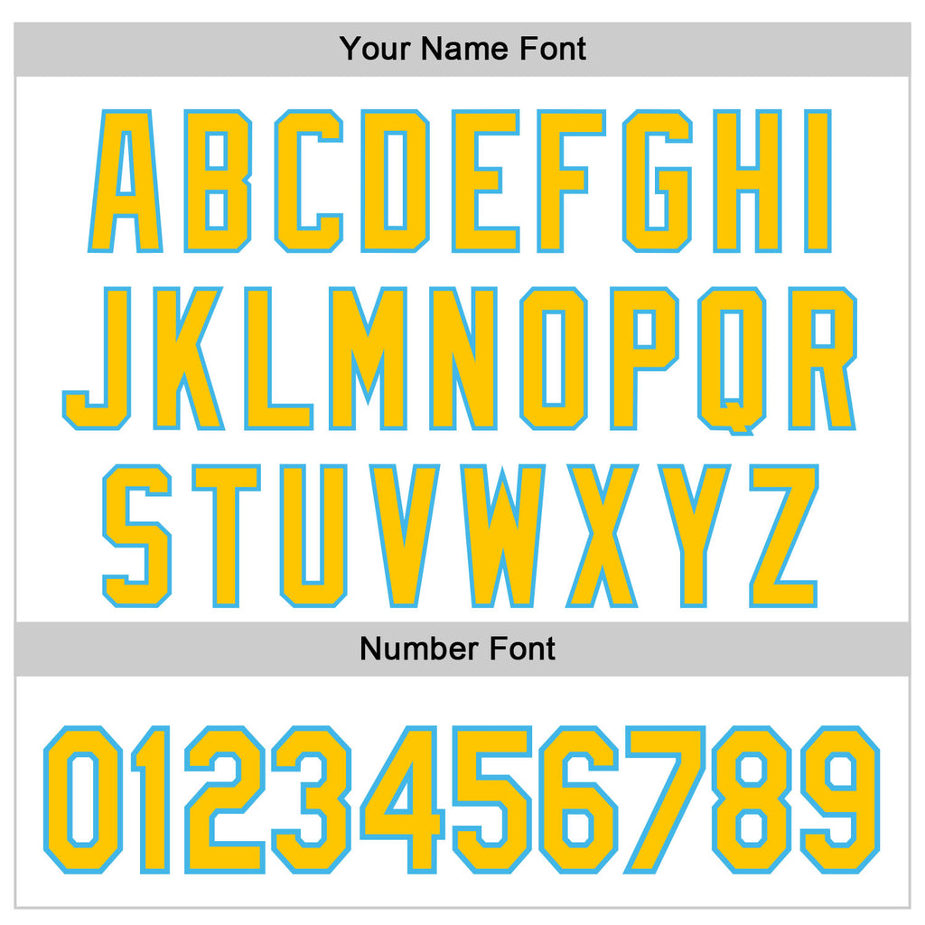 Custom White Yellow-Sky Blue 3D Pattern Design Father's Day Family Love Authentic Baseball Jersey