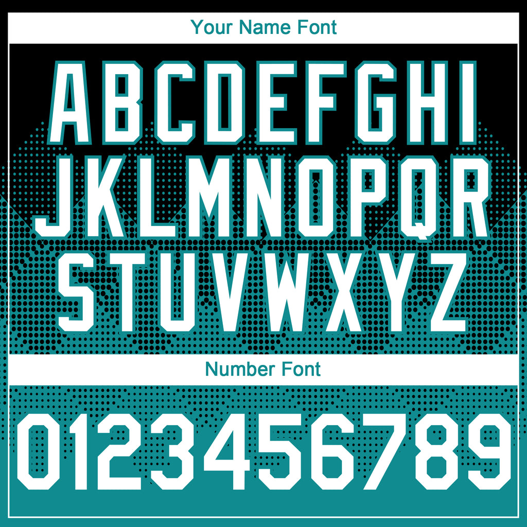 Custom Black White-Teal 3D Gradient Square Shape Authentic Baseball Jersey