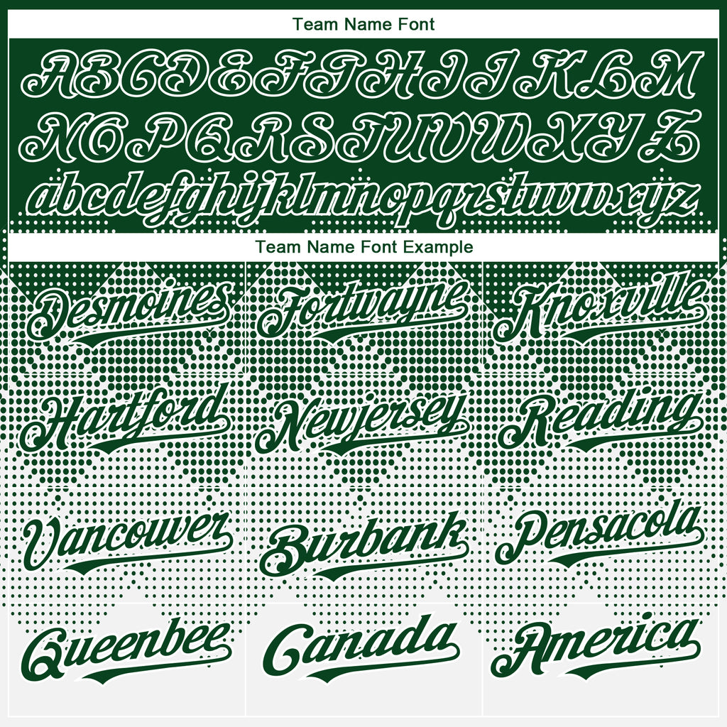 Custom Green White 3D Gradient Square Shape Authentic Baseball Jersey