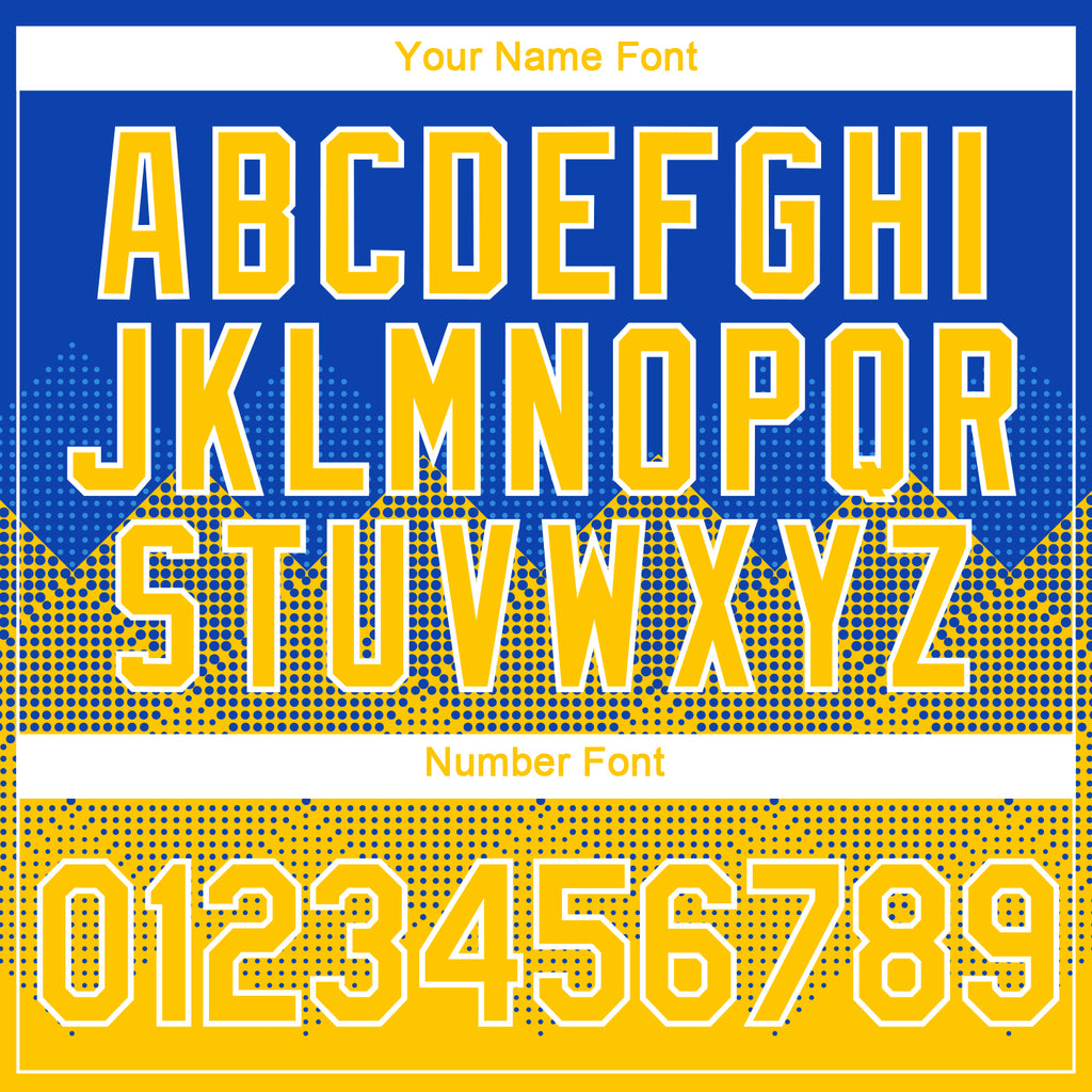 Custom Thunder Blue Yellow-White 3D Pattern Design Gradient Square Shapes Performance T-Shirt