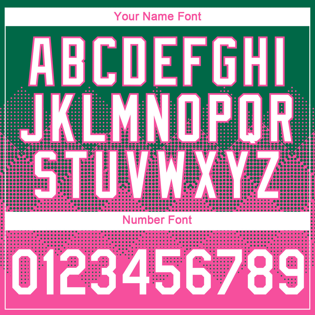 Custom Kelly Green White-Pink 3D Pattern Design Gradient Square Shapes Performance T-Shirt