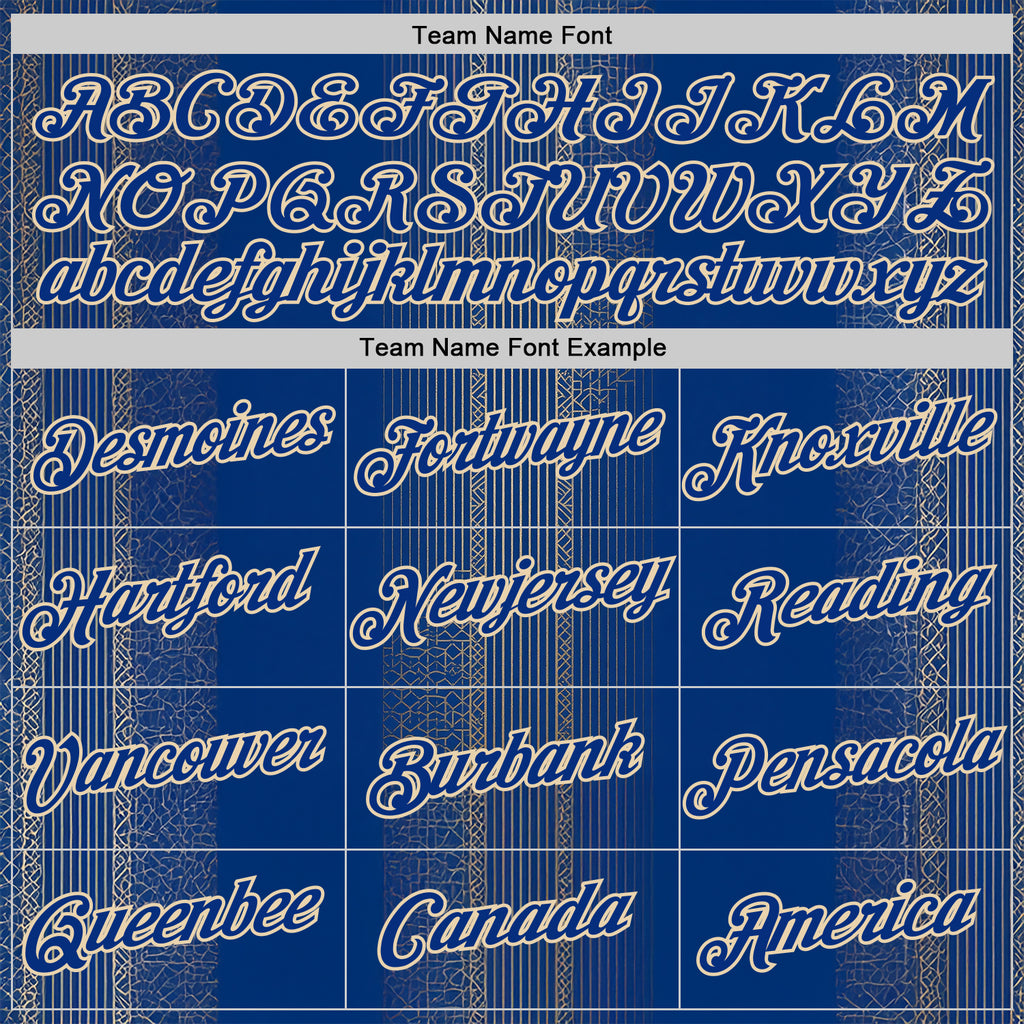 Custom Blue Royal-City Cream 3D Pattern Design Brazil Sport Wear Performance T-Shirt