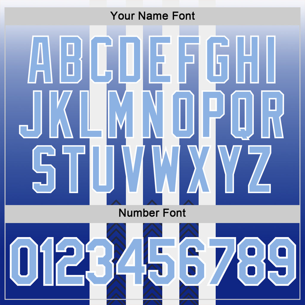 Custom White Light Blue-Black 3D Pattern Design Argentina Gradient Sport Wear Performance T-Shirt