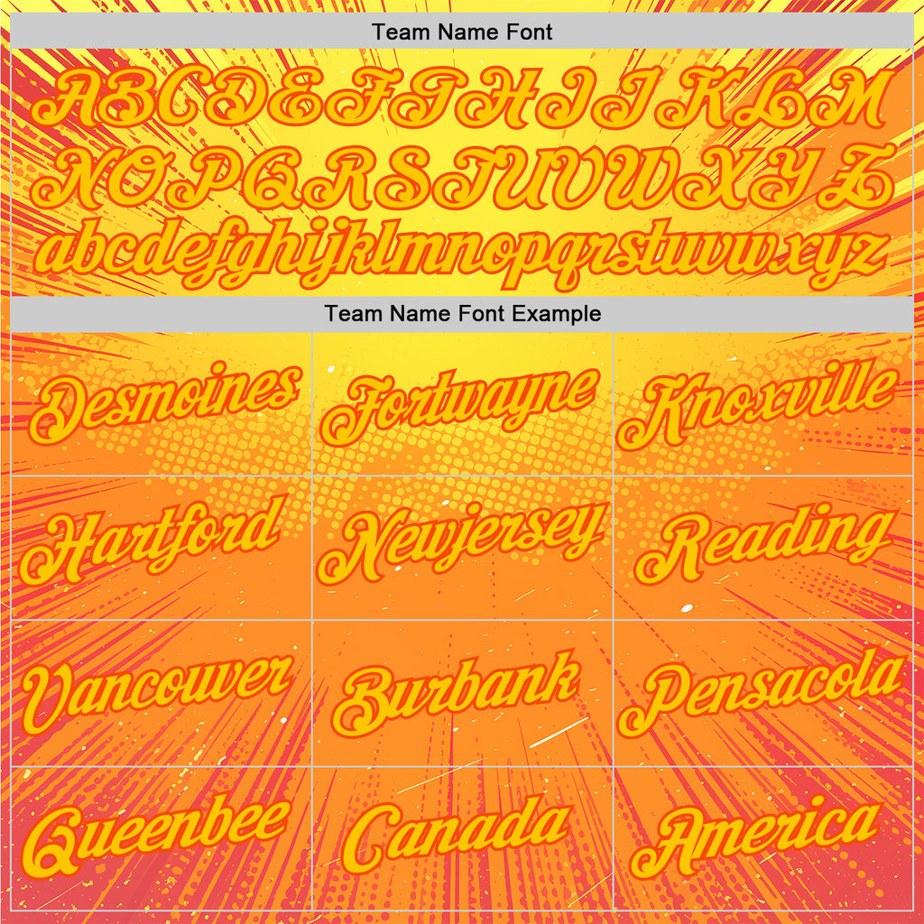 Custom Yellow Orange 3D Pattern Design Anime Inspired Gradient Sport Wear Performance T-Shirt