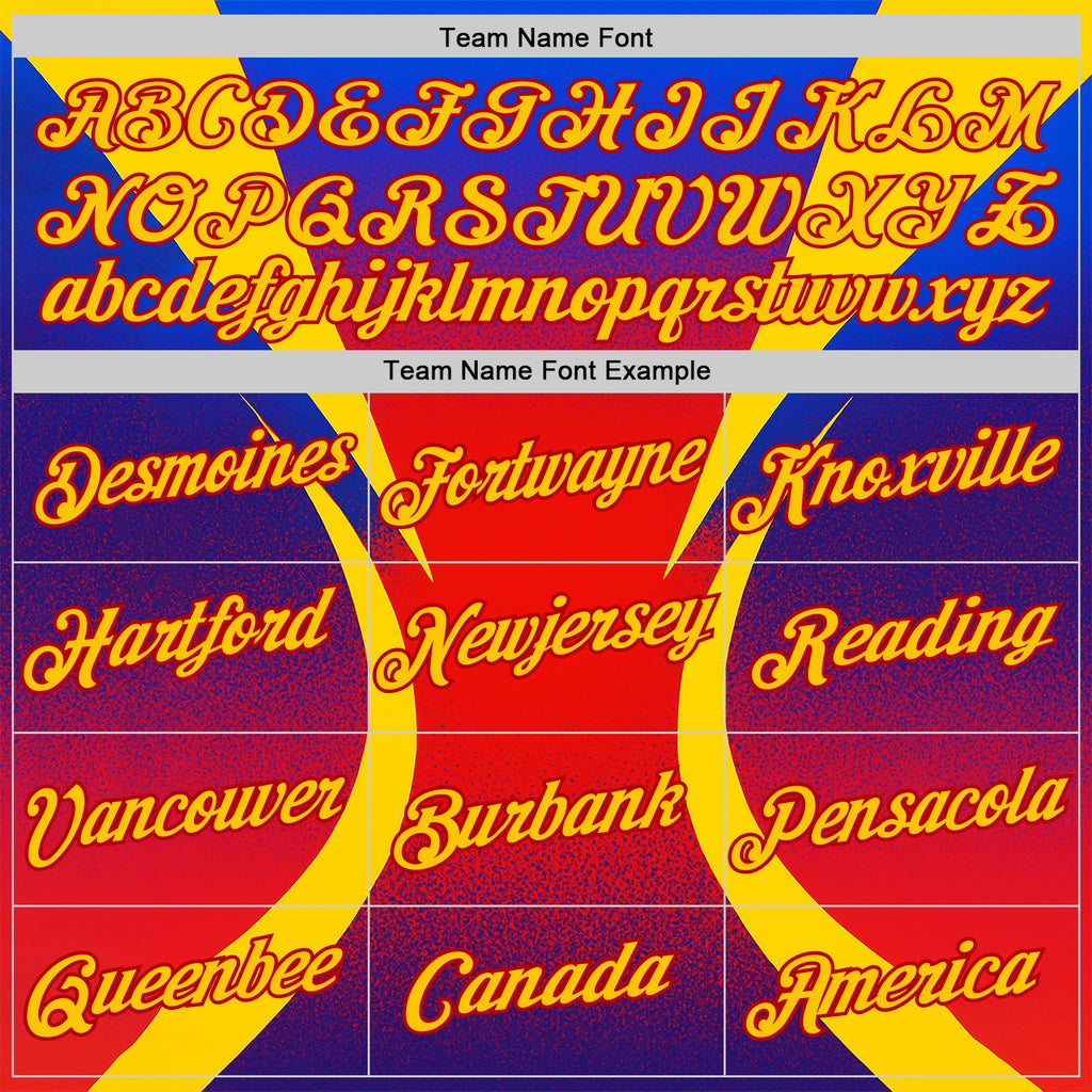 Custom Yellow Purple-Red 3D Pattern Design Gradient Sport Wear Performance T-Shirt