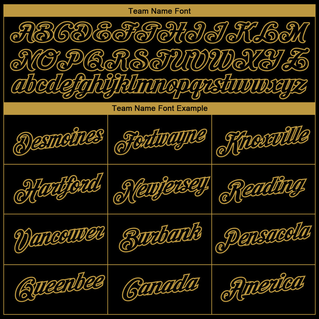 Custom Black Old Gold 3D Pattern Design Gradient Style Twinkle Star Performance T-Shirt