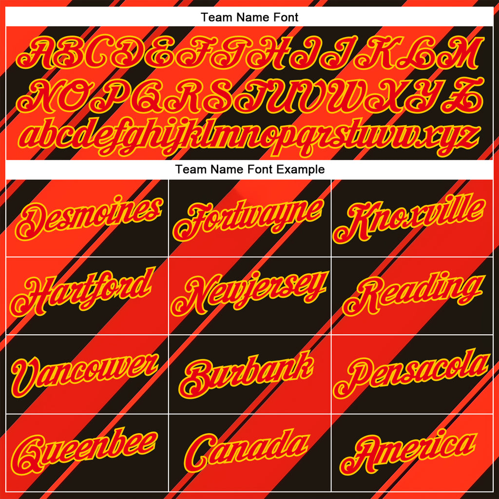 Custom Black Fire Red-Yellow 3D Pattern Design Patriot USA Heat Sport Wear Performance T-Shirt