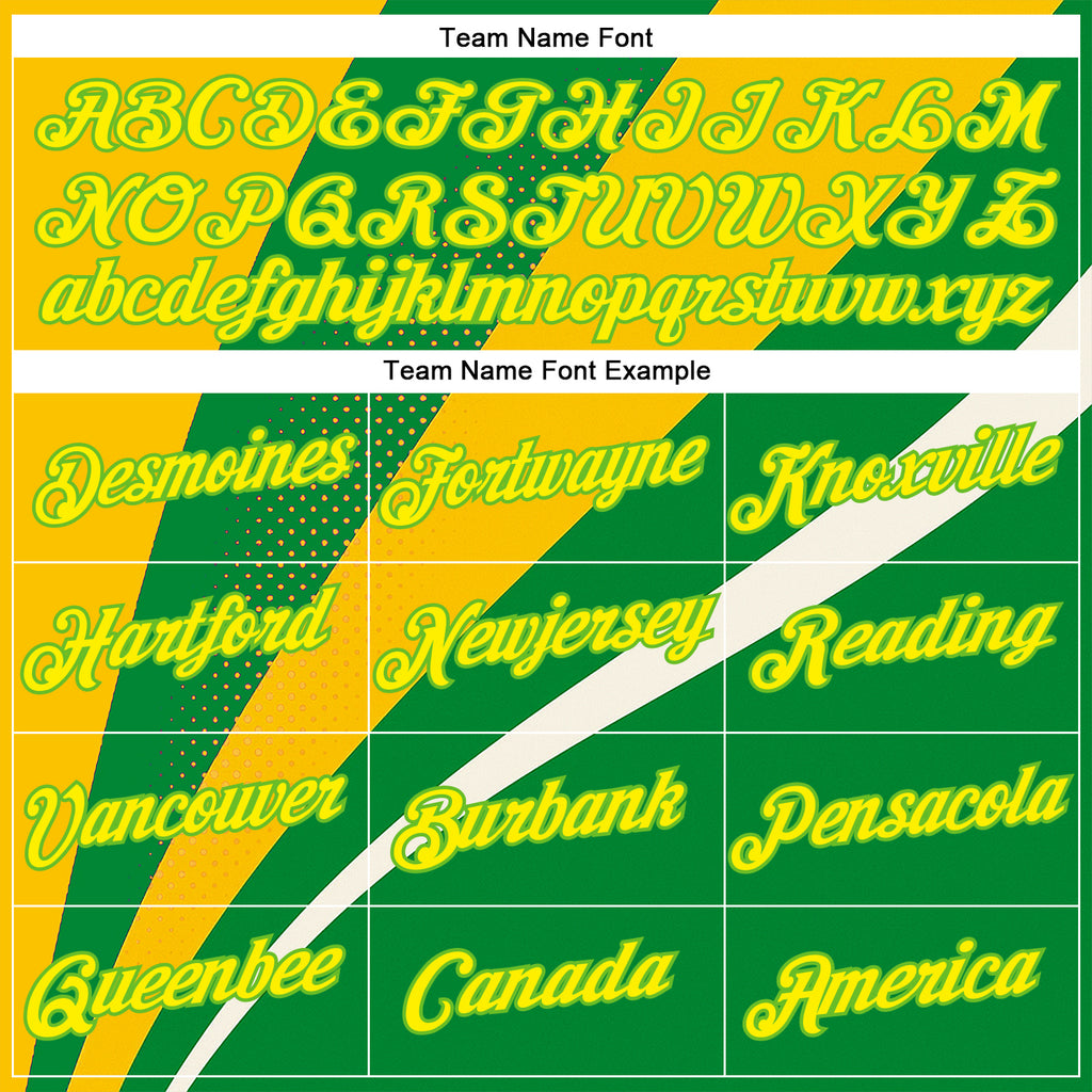Custom Green Light Yellow Aurora Green-Yellow 3D Pattern Design Brazil Sport Wear Performance T-Shirt